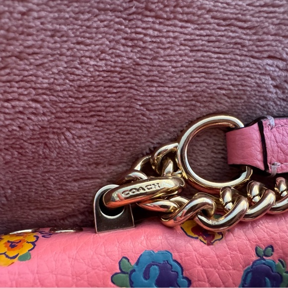 Coach Pink Floral Crossbody Bag - Picture 5 of 7